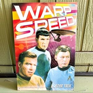 NEW Star Trek Warp Speed Metal Sign